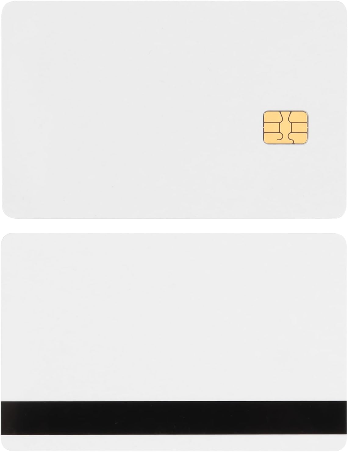 10 Pack - SLE4442 Chip Cards with/Hico 2 Track Mag Stripe, 5/16inch (8.4mm) Magnetic Stripe Card with Chip