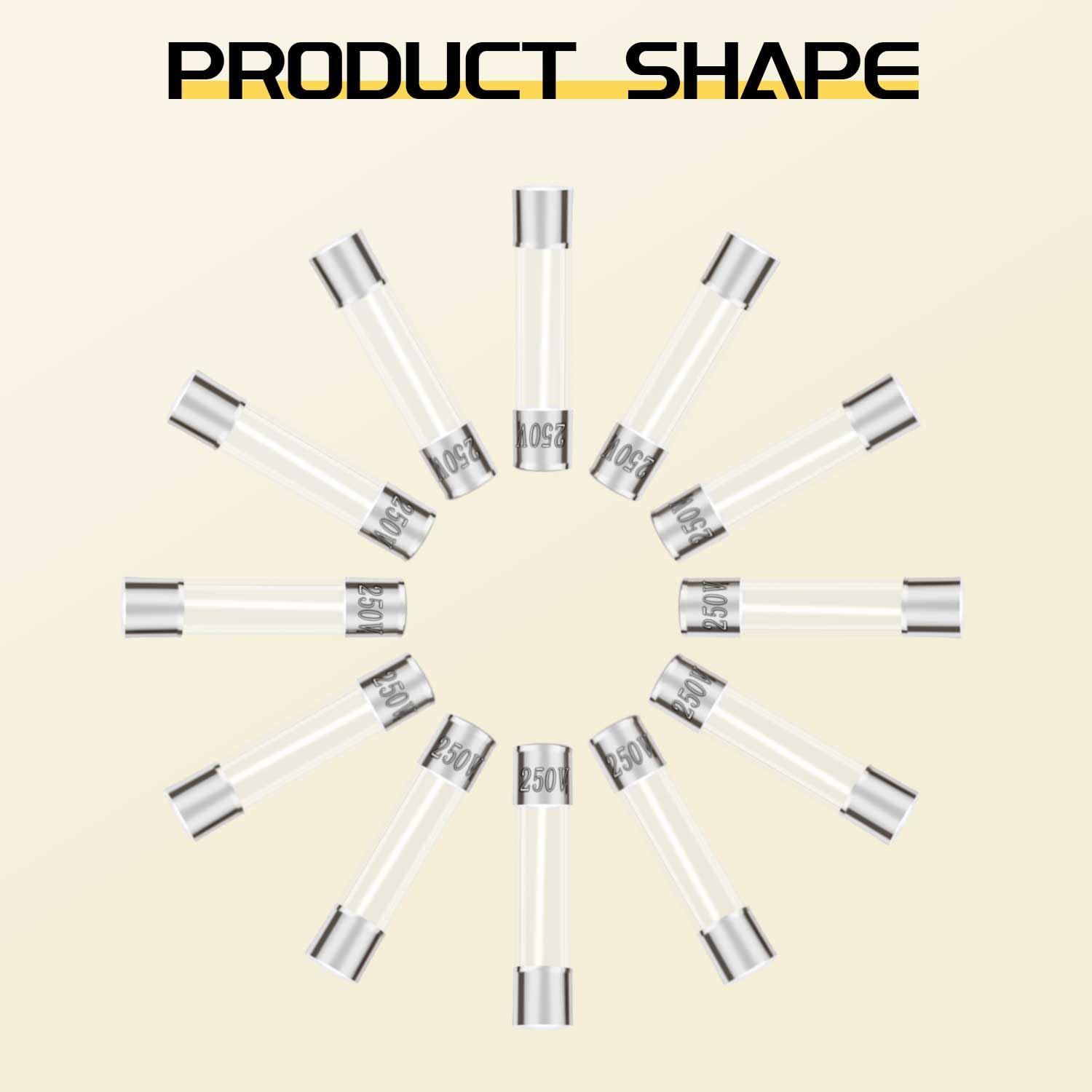 Fast Blow Glass Fuse Assortment Kit, 24 Values Glass Fuses 250V 5x20mm 0.5A 1A 2A 3A 4A 5A 6A 7A 8A 10A 15A 20A, 6x30mm 0.5A 1A 2A 3A 4A 5A 6A 7A 8A 10A 15A 20A Tube Fuses - Image 5