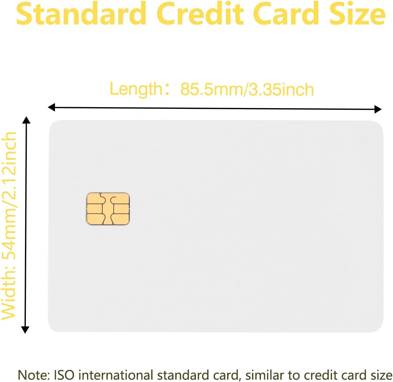 10 Pack - SLE4442 Chip Cards with/Hico 2 Track Mag Stripe, 5/16inch (8.4mm) Magnetic Stripe Card with Chip - Image 2