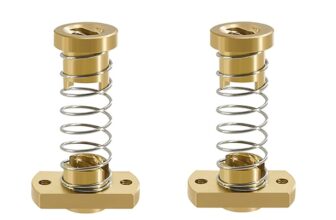 3DMAN T8 Anti-Backlash Spring Loaded Nuts Elimination Gap Nut Z-axis for 3D Printer Ender3 CR10 Series and Tornado CNC Machine 8mm Acme Threaded Rod Lead Screws (2pcs)