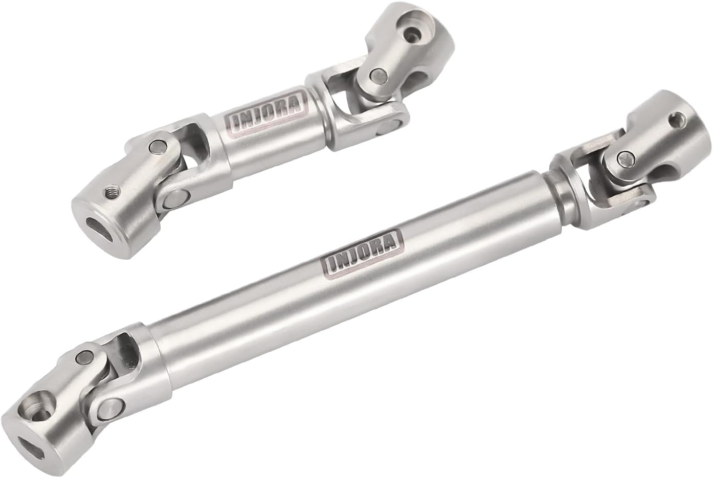 INJORA 19g Stainless Steel Center Drive Shaft D-Shaped Hole for Axial SCX24 Deadbolt GX470 Upgrade 1/24 RC Crawler