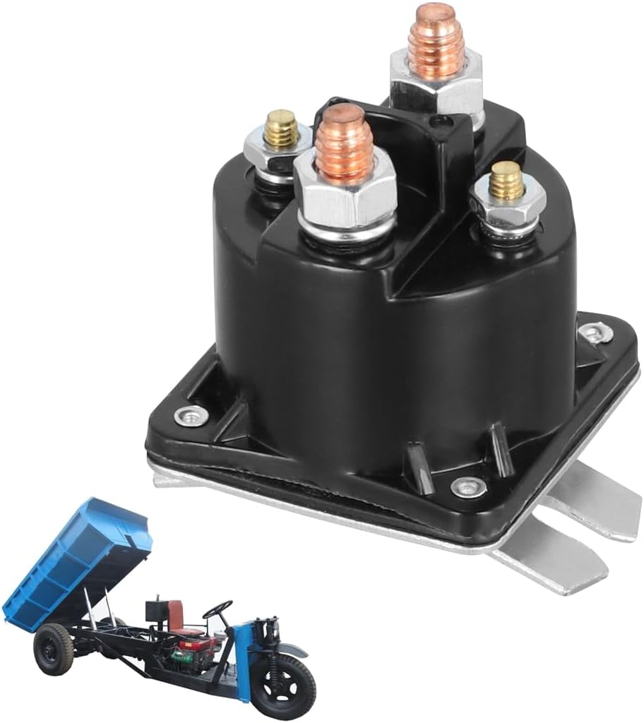 100 Amp 12V 4 Terminal Solenoid Relay for Intermittent Duty, Replacement Dump Trailer Solenoid, Compatible with Part Numbers Az-4201Gj, Saz-4201Er - Image 5