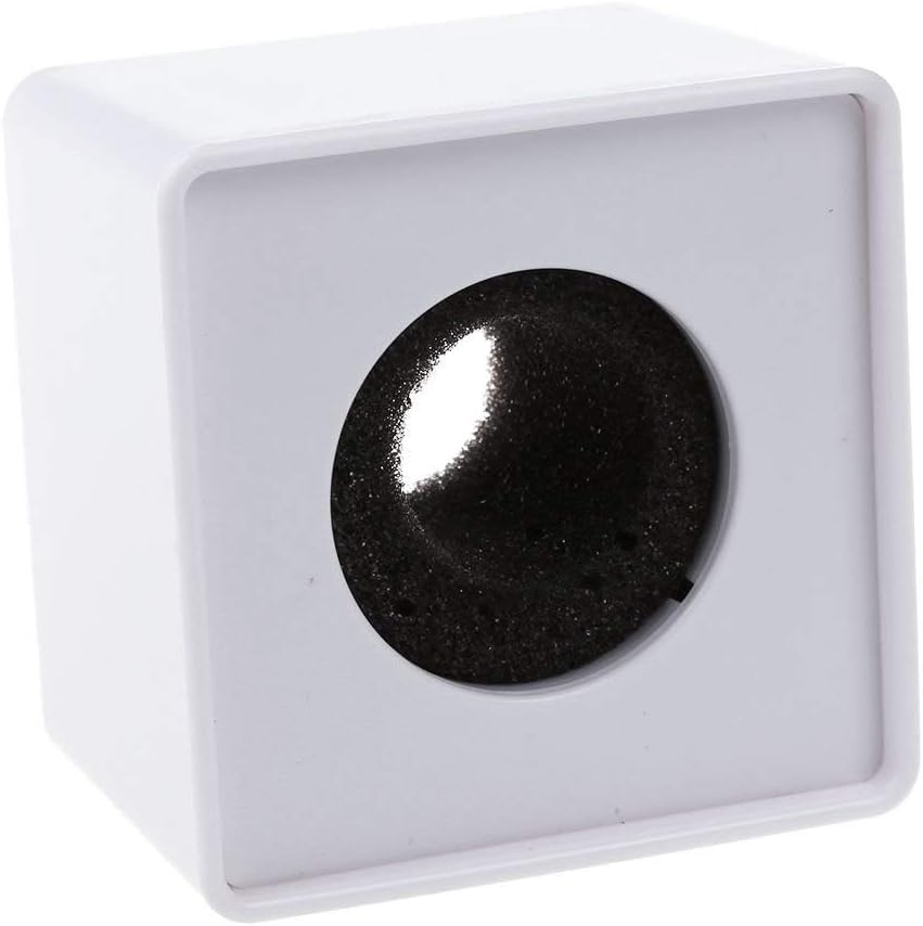 Onwon 2 Pieces Portable Square Cube Shaped Interview Mic Microphone Flag Station Logo Superior ABS Material, Black and White - Image 3