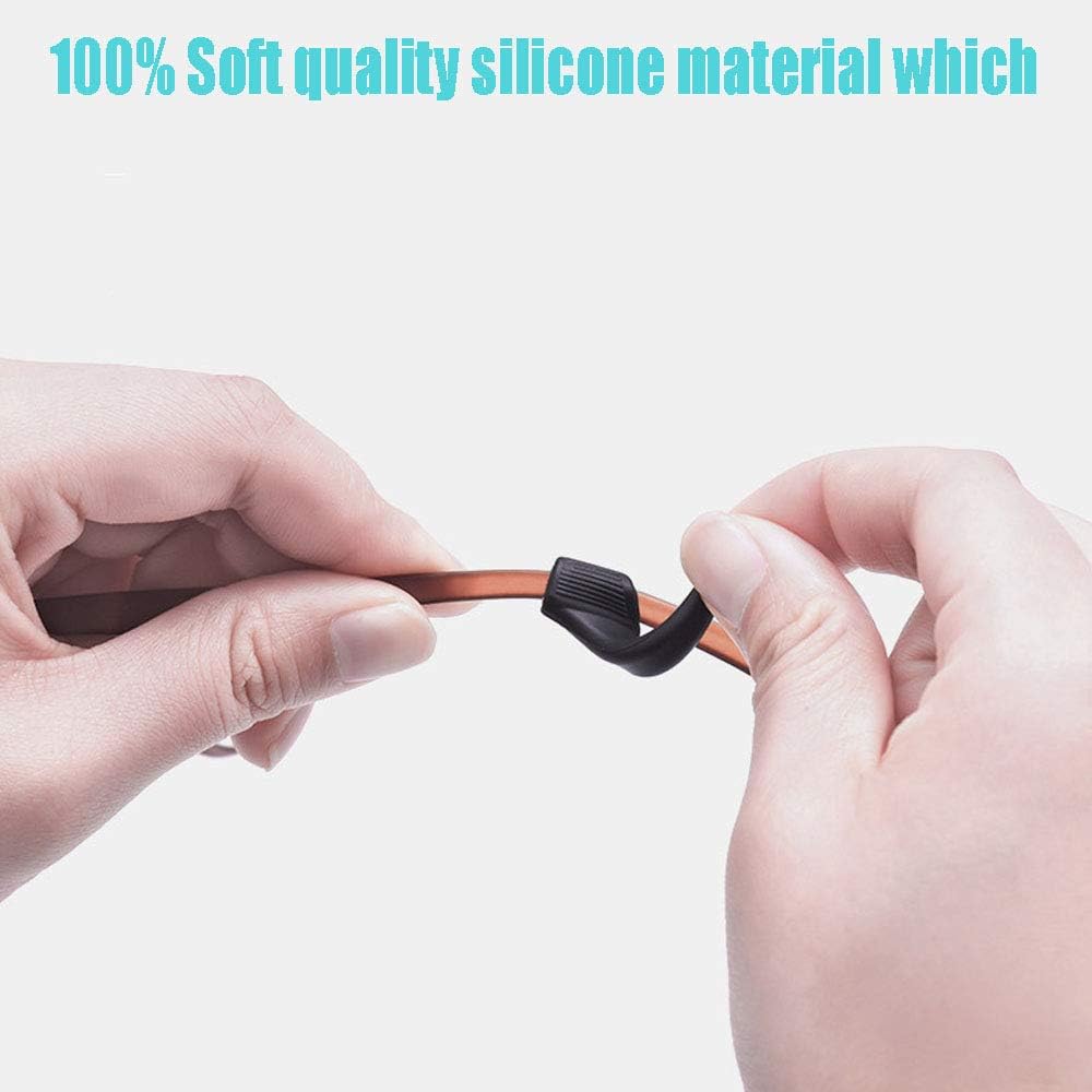 HKIDEE Eyeglass Ear Grip, Anti - Slip Comfortable Silicone Elastic Eyeglasses Retainers For Sunglasses Reading Glasses Eyewear, Sport Eyeglass Strap, 12 Pairs - Image 5