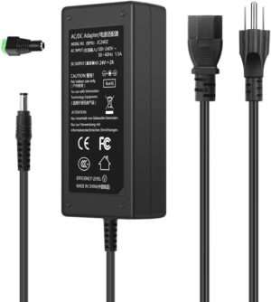 24V 2A 48W DC Power Supply Adapter,...