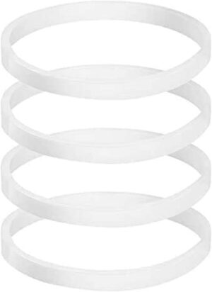 Pack of 4 Gaskets White Rubber Seal...