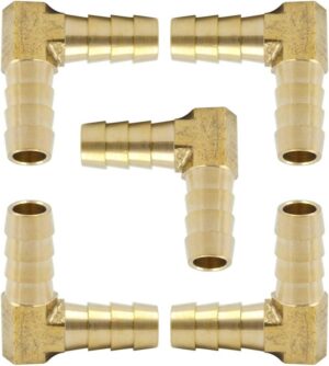 Brass Hose Barb 90 Degree Elbow Fit...