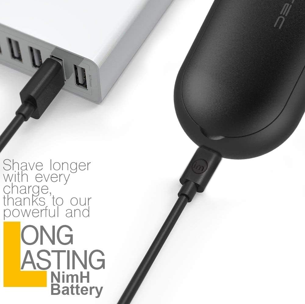 Rechargeable Fabric Shaver, Magictec Lint Remover Sweater Defuzzer Lints Fuzzs Pills Pilling Trimmer for Clothes and Furniture -Battery Operated (Black) - Image 5