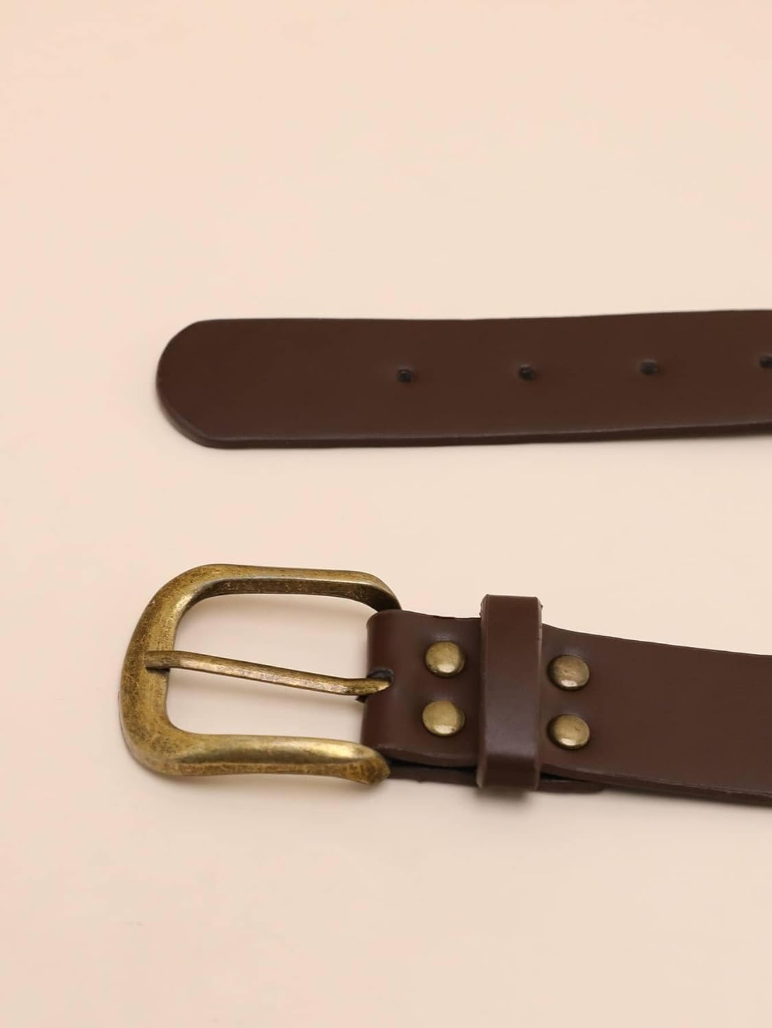 HinyBoeh Western-Belts for Women Cowgirl-Disc-Belt - Wide-Disc-Belts Concho-Rivet-Belts for Jeans Pants(for 26-36''Wasit) - Image 4