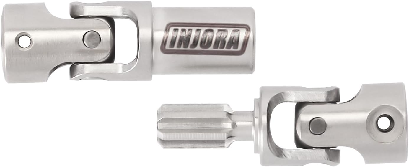 INJORA 19g Stainless Steel Center Drive Shaft D-Shaped Hole for Axial SCX24 Deadbolt GX470 Upgrade 1/24 RC Crawler - Image 4