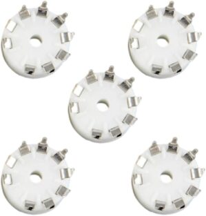 5pcs Ceramic 9 Pin B9A PCB Mount Tu...