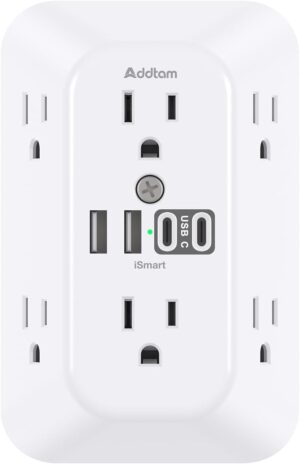 Addtam Surge Protector Outlet Exten...