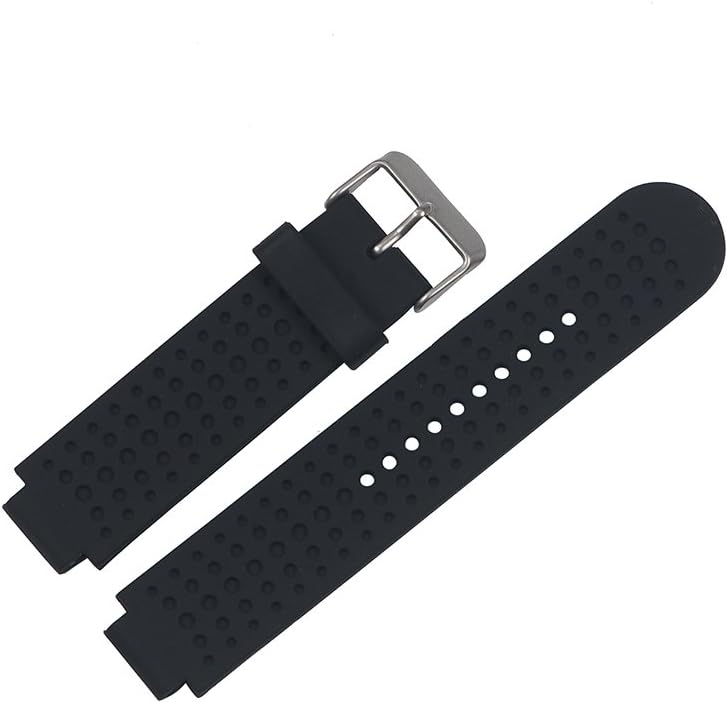 Replacement Band Compatible with Garmin Forerunner 25 GPS Running Watch Wristband Fitness Tracker for Smarwatch(Mans Strap) (Black) - Image 3