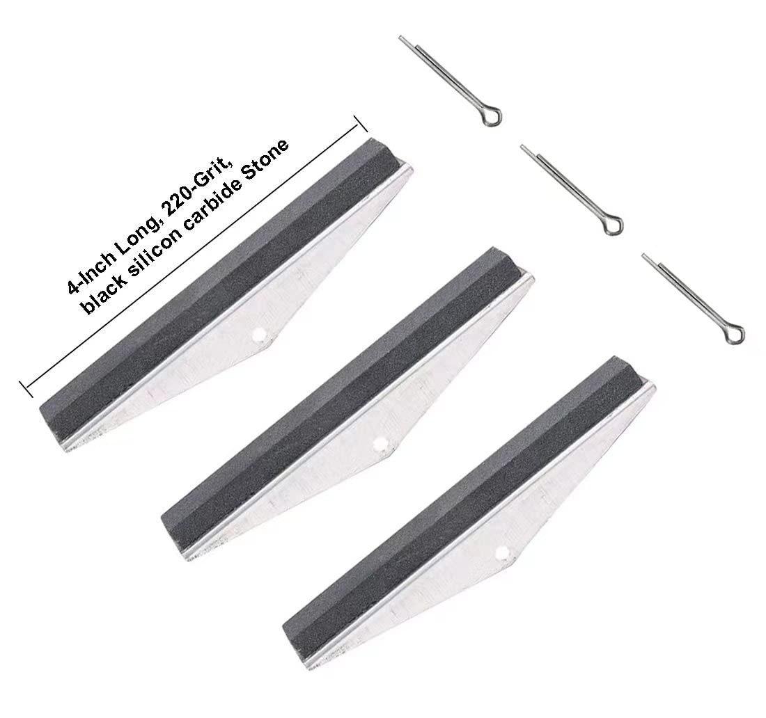 EADUTY Cylinder Hone Stone Set 3-Piece 4" Long Replacement Stones 220 Grit - Image 2