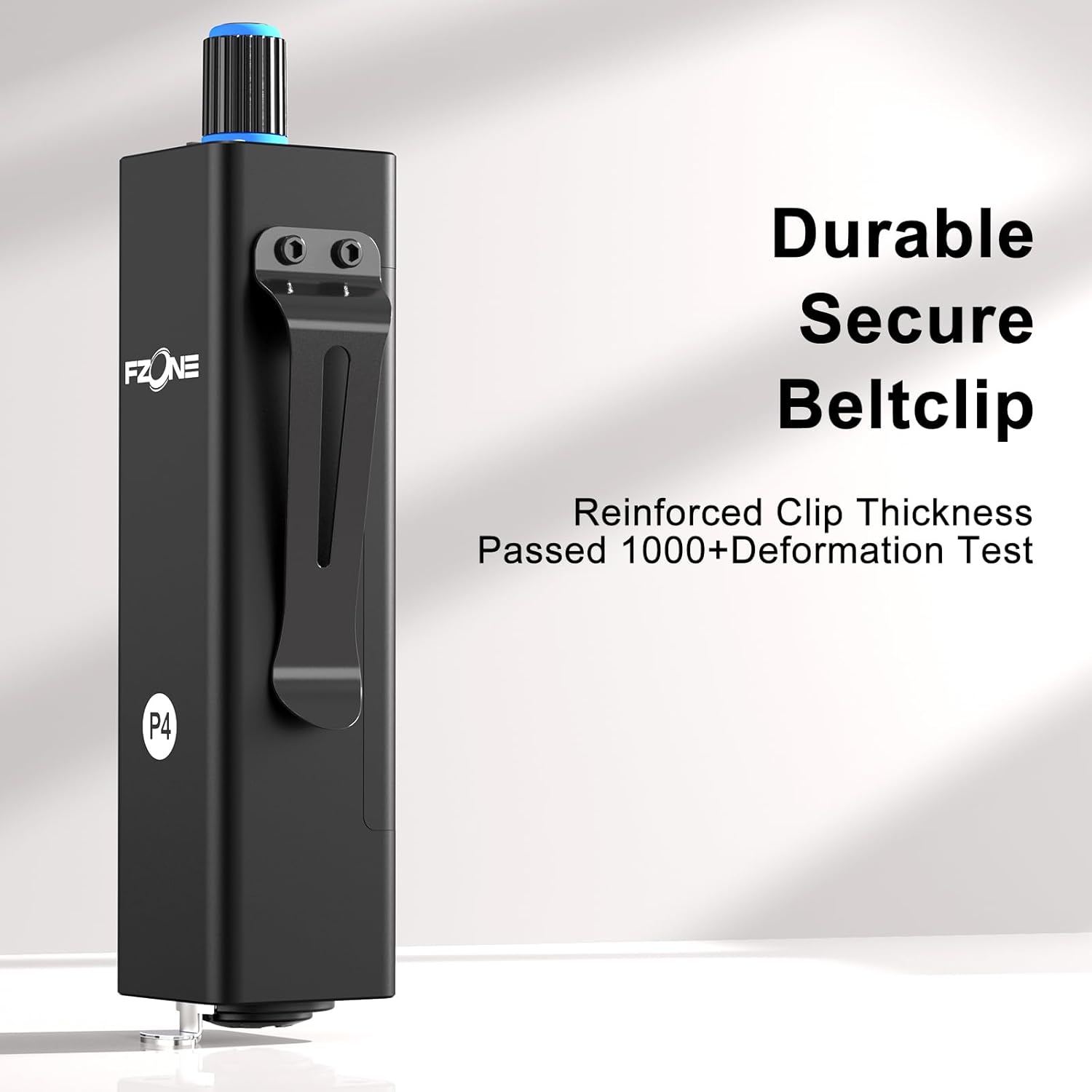 FZONE Upgraded in-Ear Monitor Amplifier Portable IEM with Super Great Sound Quality, Stereo/Mono Switch, Enhanced Durable Belt Clip - Image 4