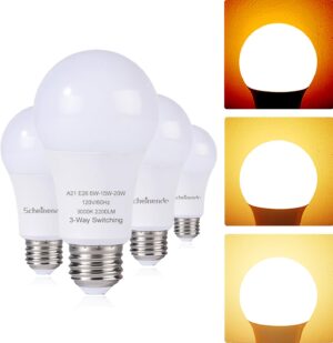 Scheinenda 3-Way Led Light Bulbs A2...