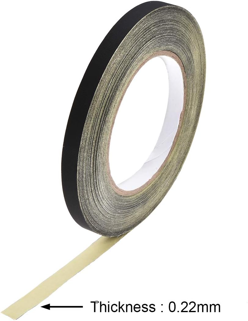 uxcell 10mm Acetate Cloth Tape for Laptop Electric Auto Guitar Repair High Temperature Adhesive Tape Black 30m/98.4Ft - Image 3