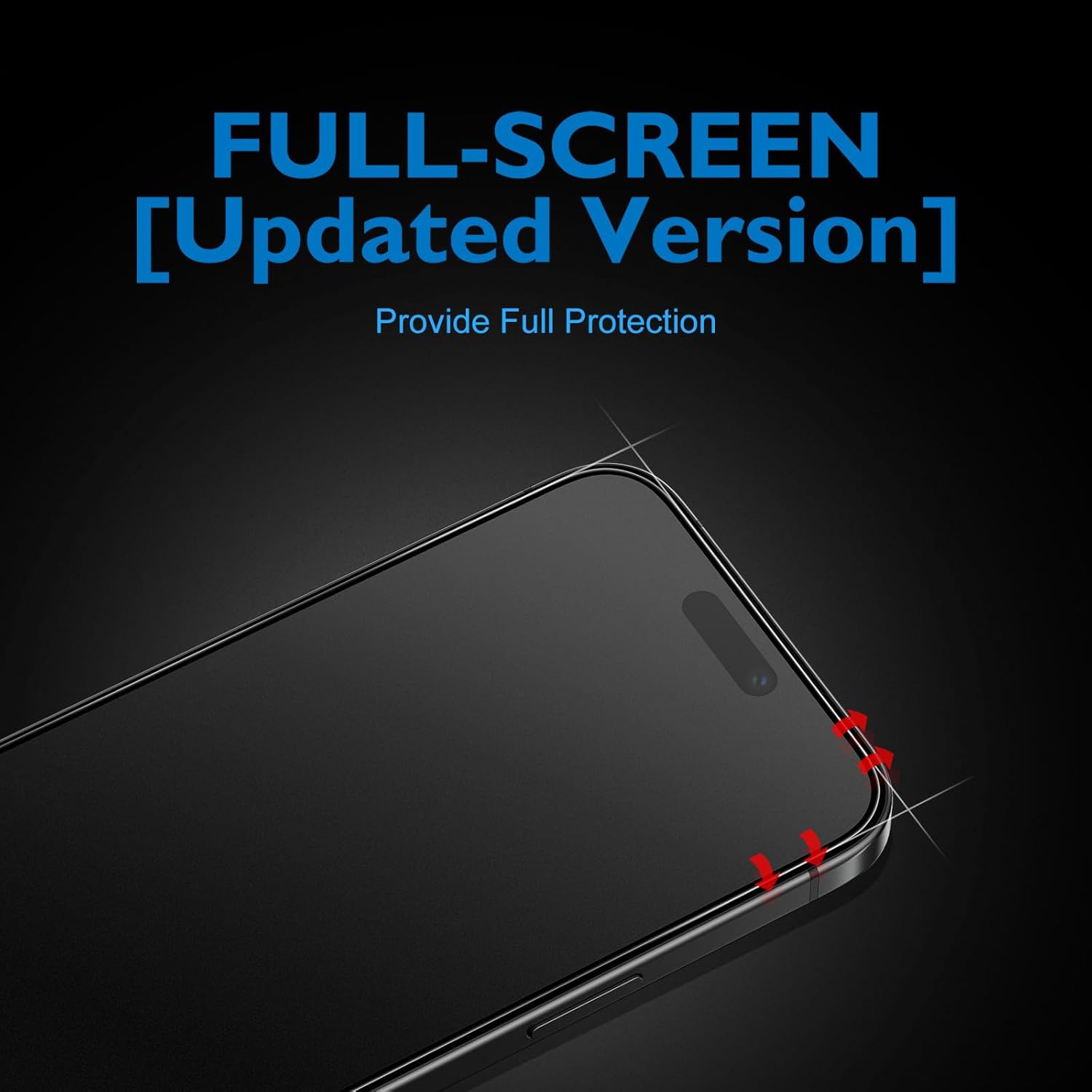 Mothca 2 Pack Matte Glass Full Coverage Screen Protector for iPhone 17 / iPhone 16 Pro 6.3-inch, Anti-Glare Anti-Fingerprint Black Edge Tempered Glass Film with Easy Installation Tool, Smooth as Silk - Image 7