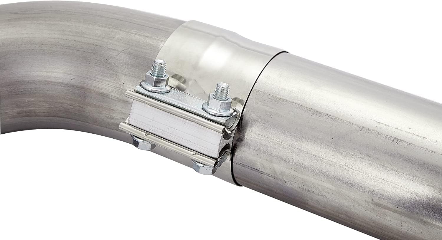 ELSHINE 1.5'' Lap Joint Exhaust Band Clamp, Heavy-duty Exhaust Clamps for Mufflers and Pipes, Stainless Steel Seal Clamp Sleeve for Exhaust Repair, 2PCS - Image 5