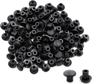 Luomorgo 100Pcs Black 5mm/0.2 inch ...