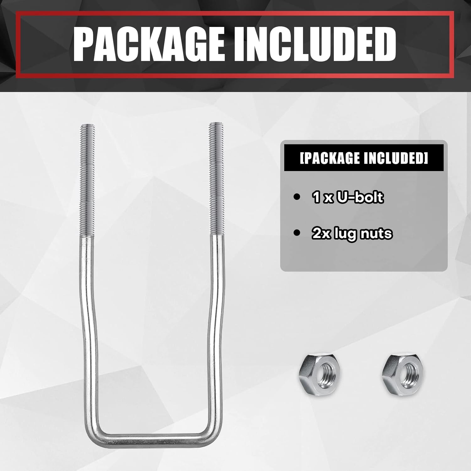 VIAGL U-Bolt Trailer Spare Tire Bracket, Spare Tire Carrier Galvanized Threaded Spare Tire Mount Bracket Side Mount 4 or 5 Lugs fit for Fishing Boat, Ski Boat or Sailboat Trailer - Image 6