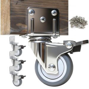 Enyke 2 Inch Side Mount Casters 500...
