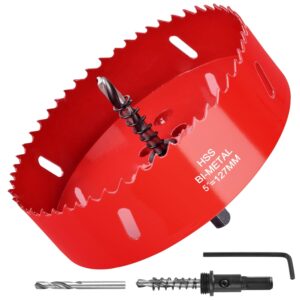 5 Inch / 127mm Hole Saw for Wood, P...