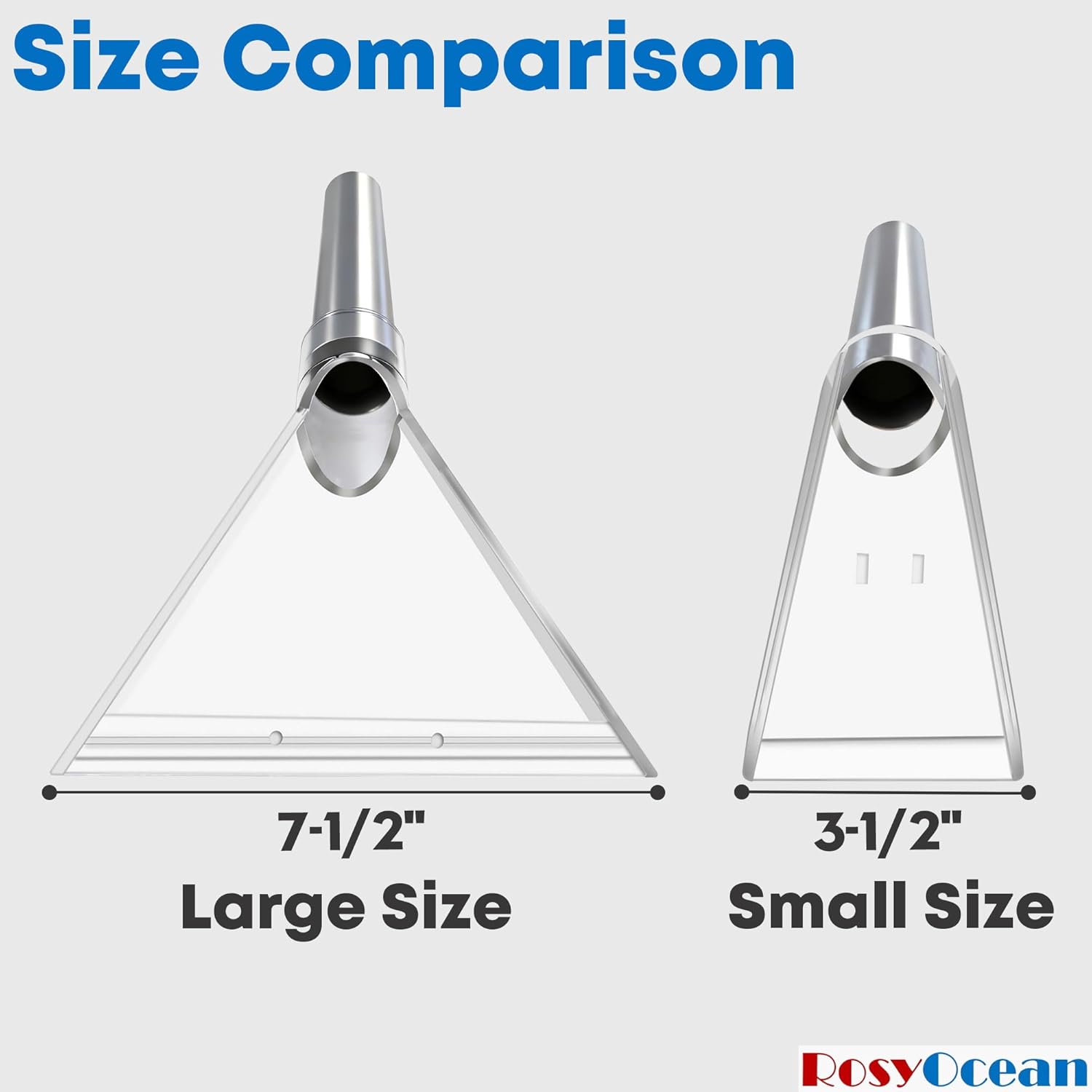 RosyOcean Universal Compatible with All Shop Vacs Extractor Attachment with 2-1/2" & 1-7/8" & 1-1/4" Three Adapters Auto Detailing Vacuum Head Extraction Accessories for Upholstery & Carpet Cleaning - Image 6