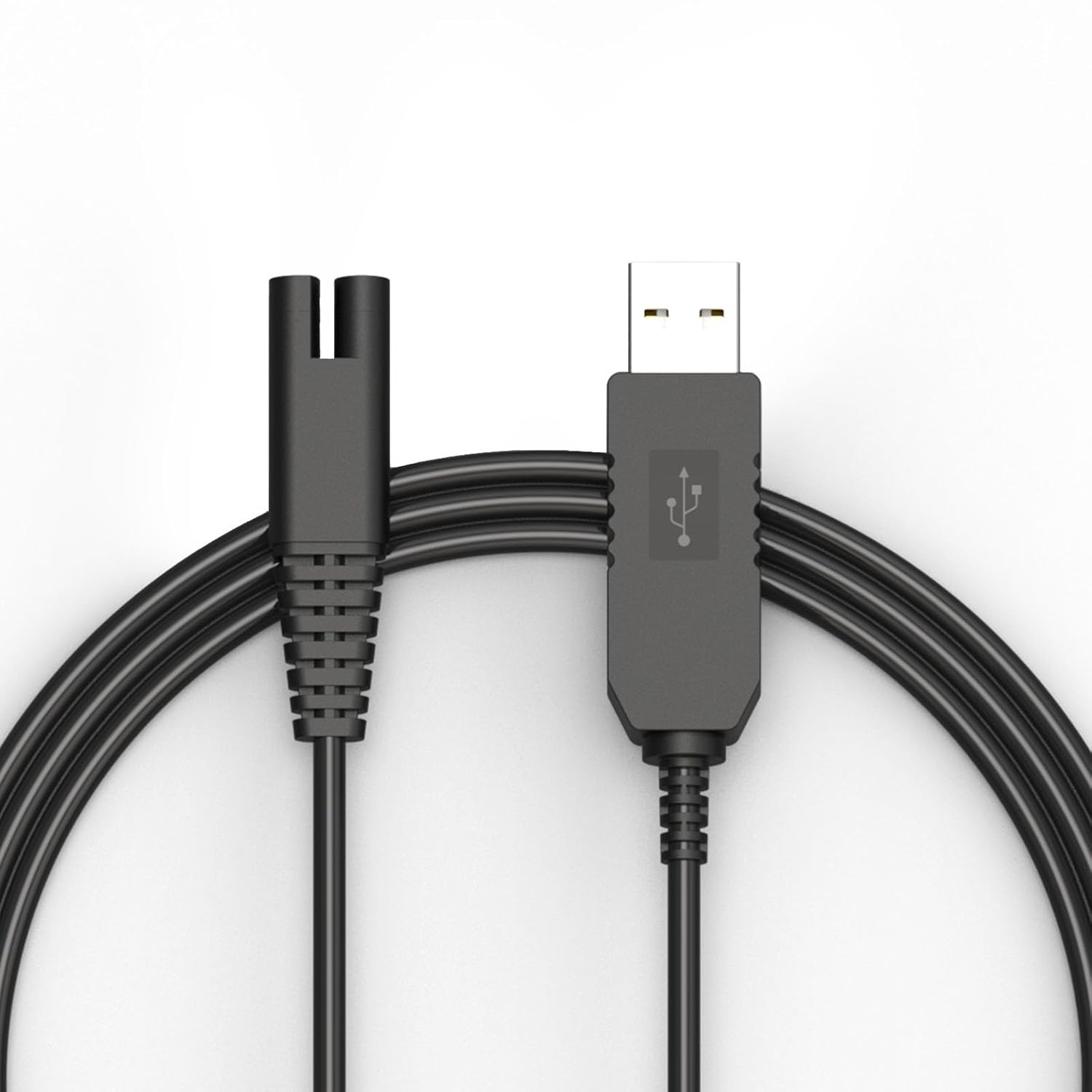 Cordless Water Flosser Charger Cable Replacement for Waterpik Water Flosser WP360 WP360W WP360C WP400 WP440 WP440C WP462 WP462W WP450 WP468 WF13 WP100 Series 3V USB Portable Charging Cable 5FT Black 1