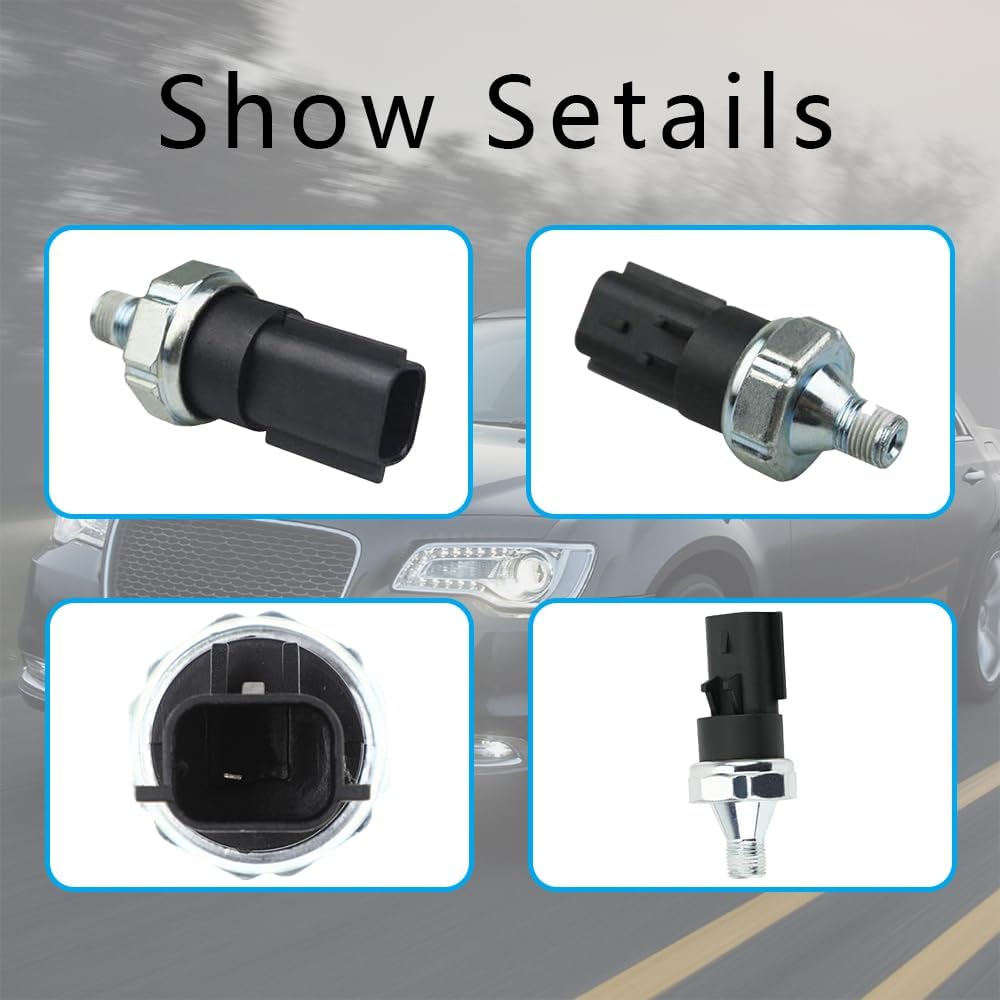 Zufoty PS404 Engine Oil Pressure Switch Sensor Fits for Dodge Ram 1500 2500 3500 Dakota Durango Chrylser Aspen Liberty Grand Cherokee Mitsubishi Raider 5149097AA 05149097AA 4868672AA 5149059AA - Image 7