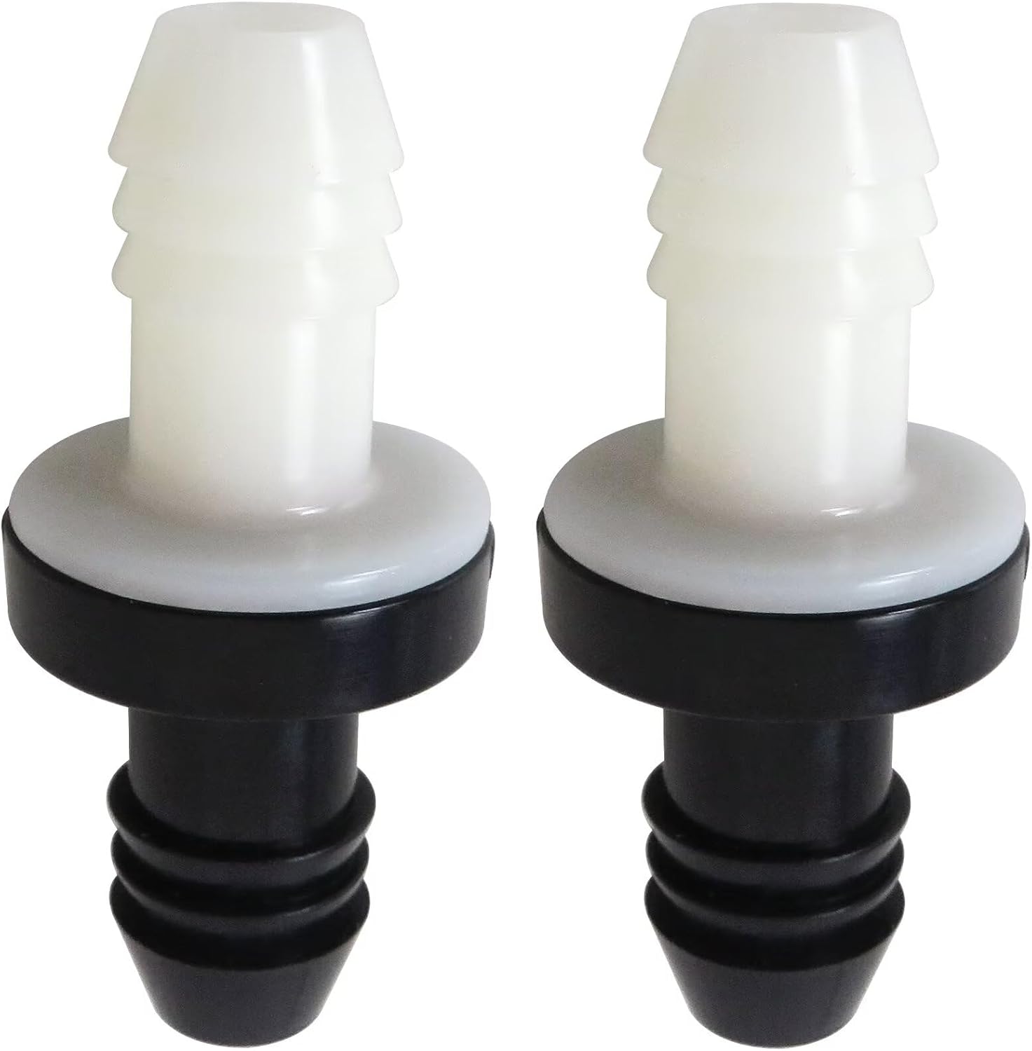 2 PCS Inline Vacuum Barbed One Way Check Valve, 3/8" 10mm Brake Booster ABS Plug-In Barb Non Return Valve for Fuel Gas Liquid Air - Image 2