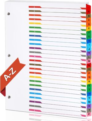 Alphabet Binder Dividers for 3 Ring...