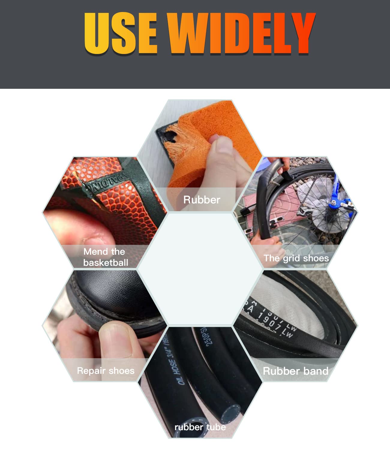 Guoelephant Rubber Glue B680,Rubber Adhesive,for bonding Between Rubber and Rubber,Rubber and Other Material.Instant Super Glue for Rubber,tire,DIY Craft,Rubber Edge,Rubber Tube,etc. - Image 3