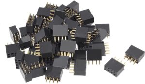 uxcell 50Pcs 2.54mm Pitch 2×4-...