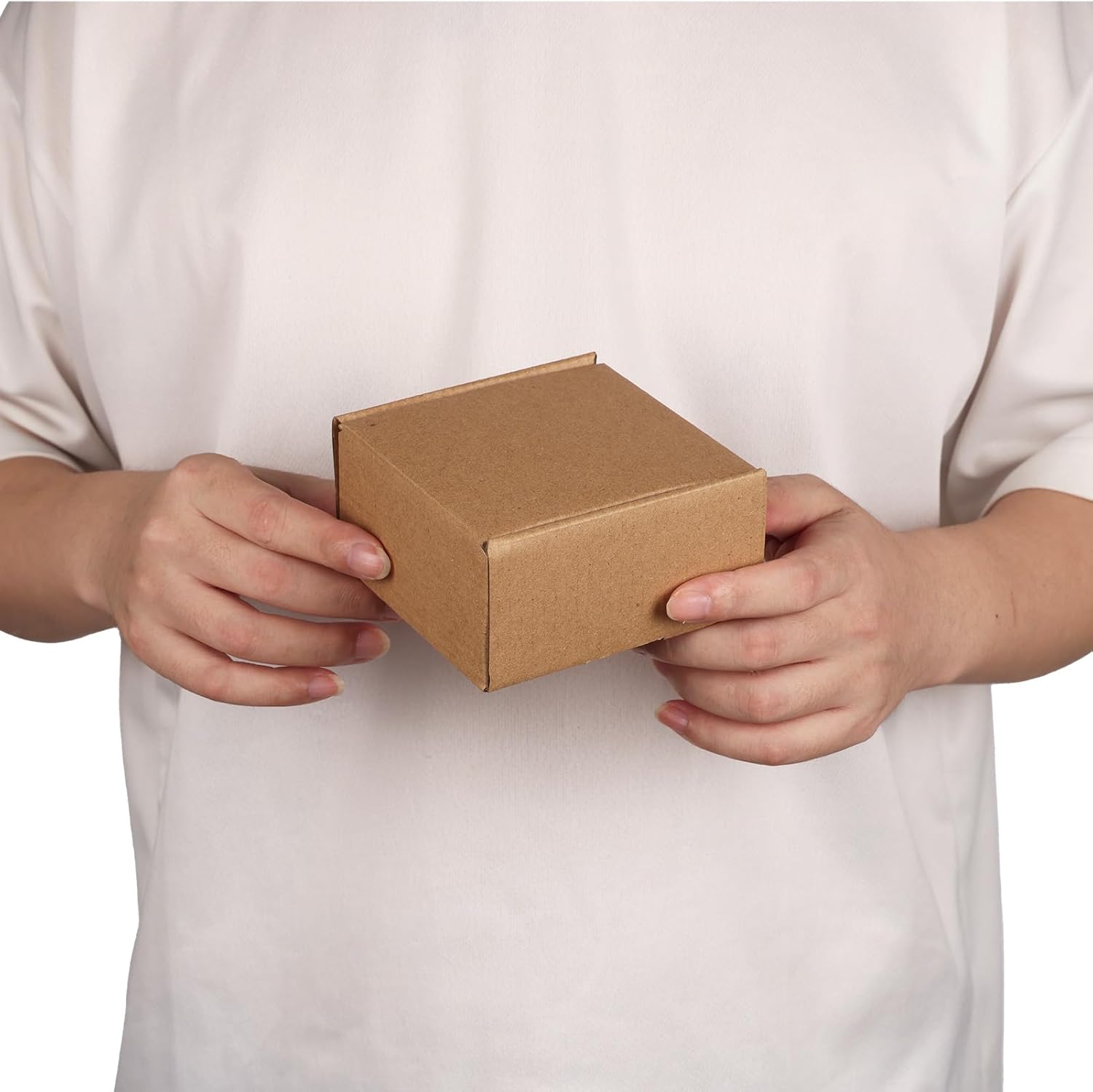 PHAREGE 4x4x2 inch Shipping Boxes Bulk 40 Pack Brown, Tab Lock Tuck Top Mailer Boxes for Packaging Small Business, Small Cardboard Gift Boxes for Wrapping Mailing Present - Image 4