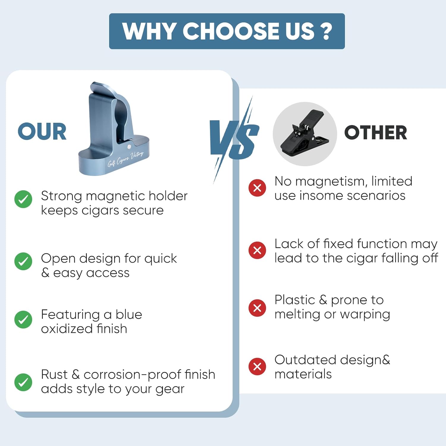 Magnetic Golf Holder Clip for Golf Cart Aluminum Alloy Stand Clip - Universal Golf Cart Hold 30-60 Rings Magnetic Clip Golf Gifts for Golfers Golf Accessories - Image 7