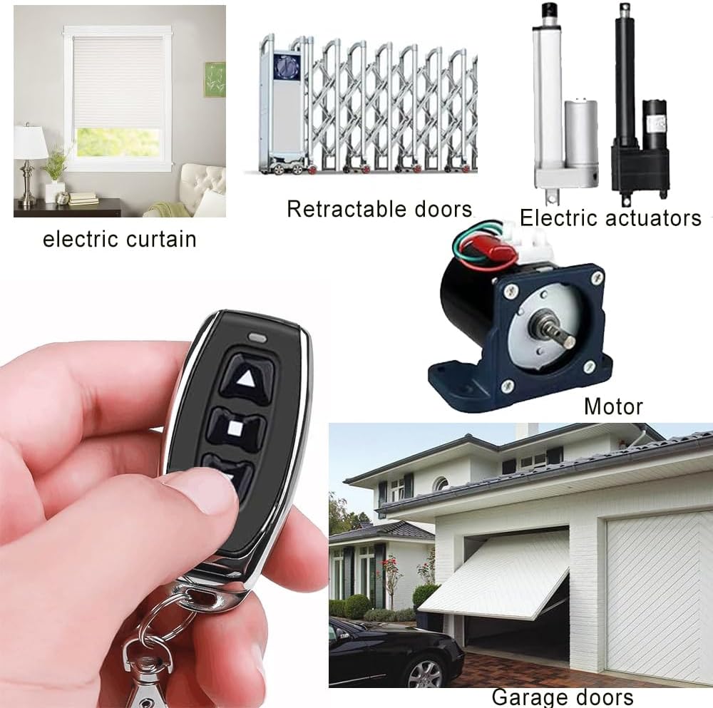 NEWNEWLIU AC110V Forward and Reverse Remote Control Switch,Waterproof Wireless Switch with 8 amps Remote Relay Receiver, AC110V-250V Linear Actuator Remote Switches for Motor - Image 7