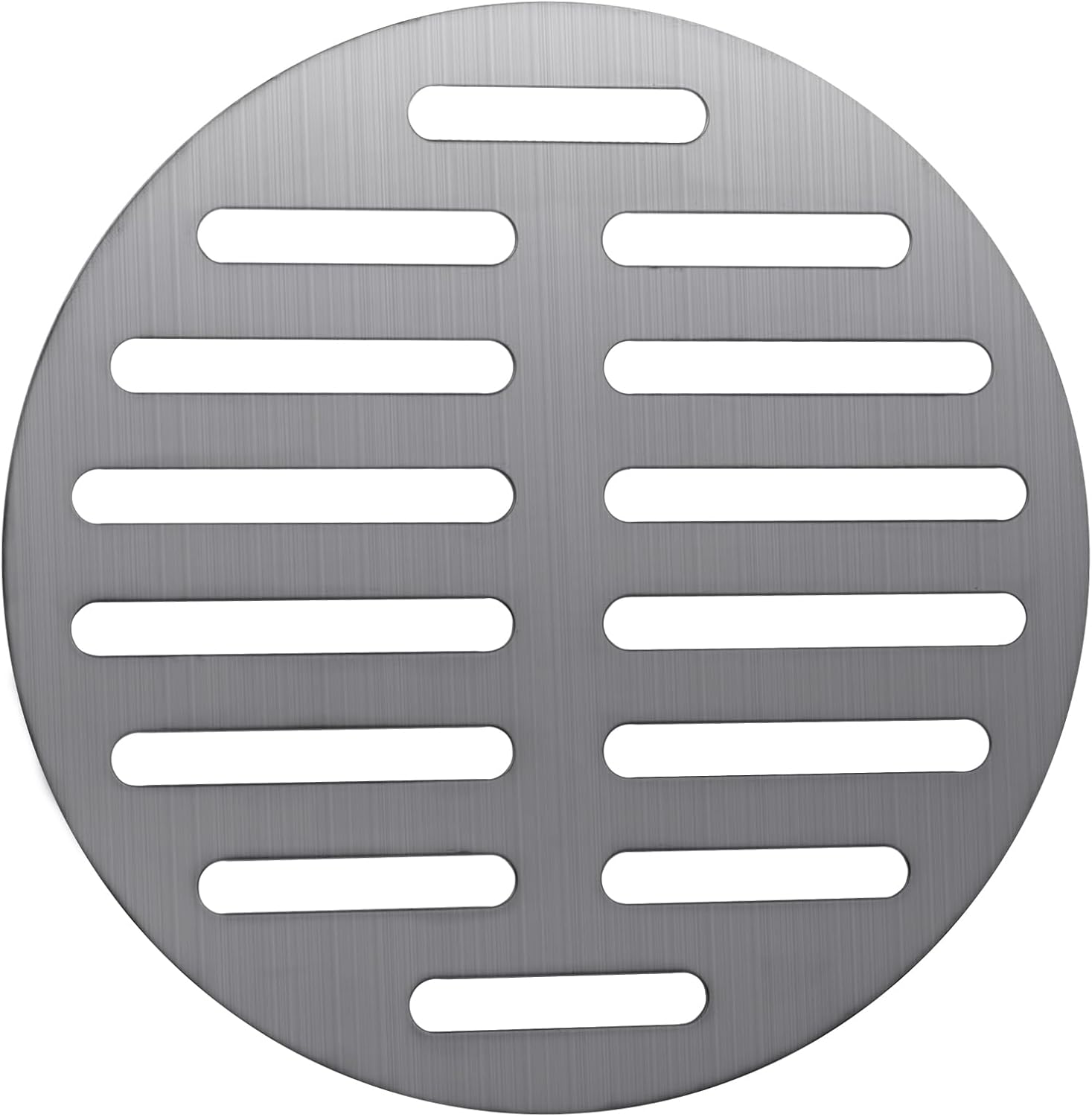 6 Inch Stainless Steel Round Floor Drain Cover Replacement Floor Drainer Drain Protection Cover for Furniture Repair Bathroom Kitchen, Silver