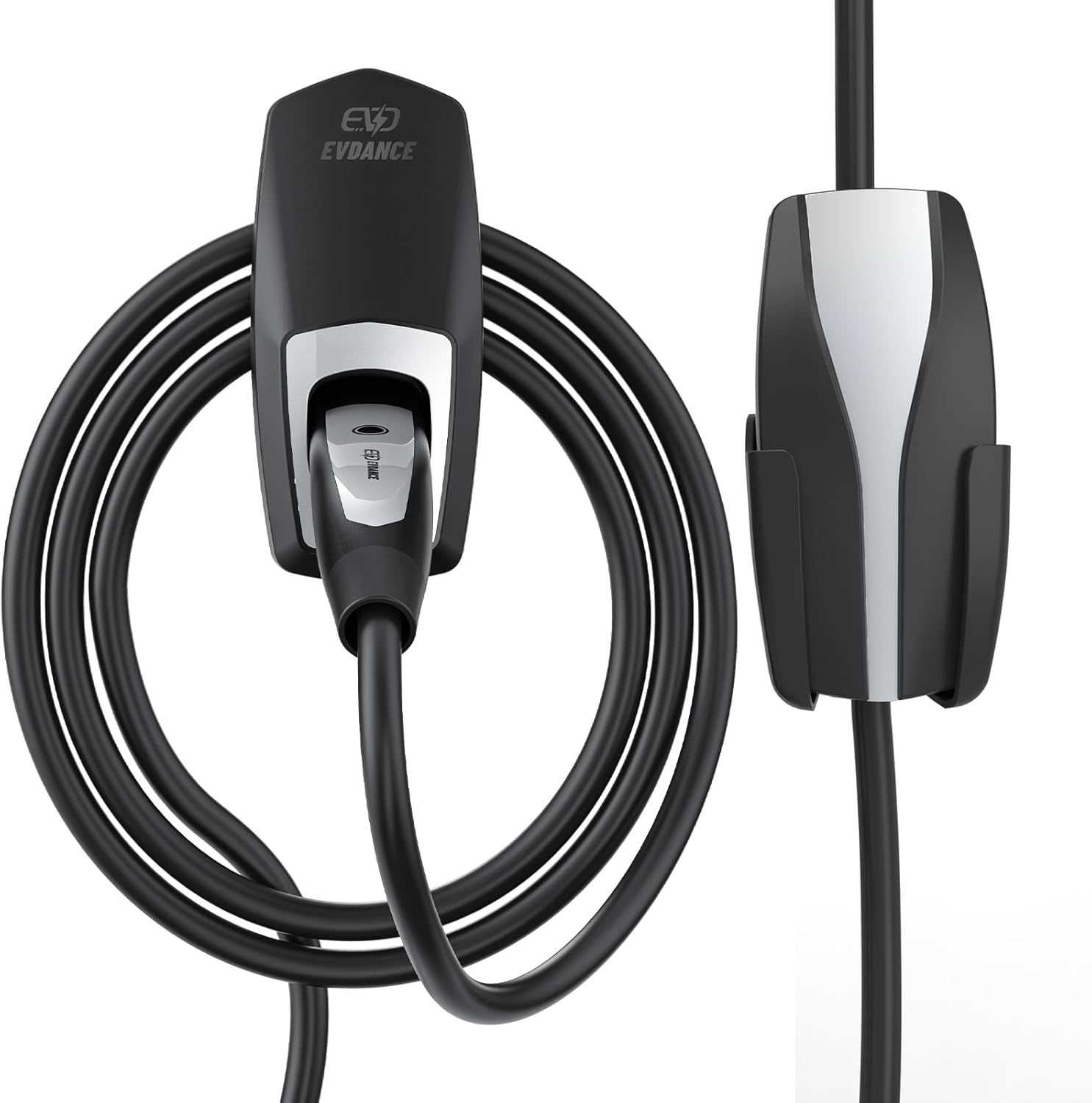 EVDANCE NACS Charger Cable Holder with Chassis Bracket- Fit for Tesla Model 3/Y/S/X Mobile Charger Wall Mount, NACS Charging Cable Organizer for Indoor/Outdoor Accessory Wall Connector