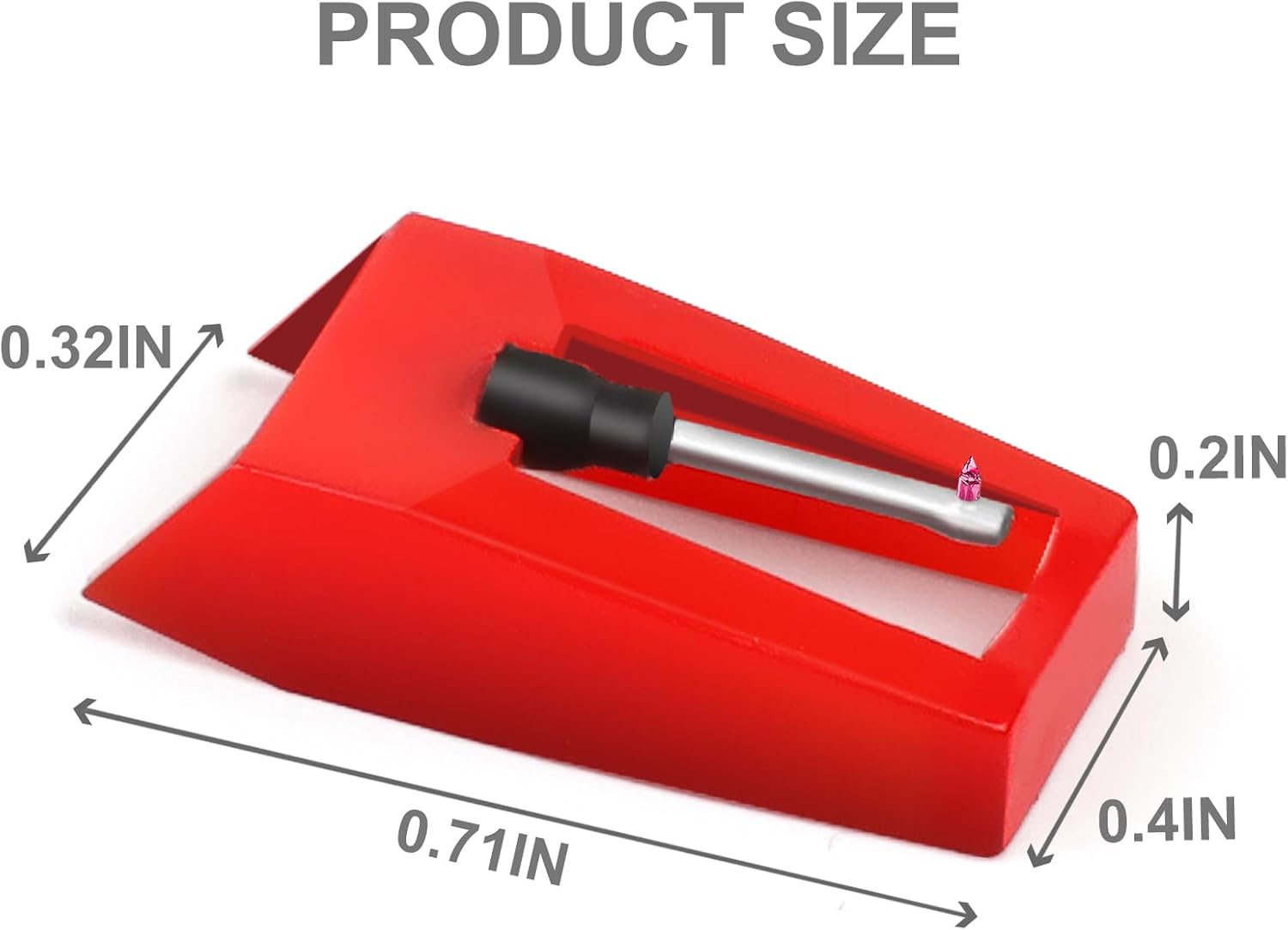 4Pcs Record Player Needle for Crosley, Victrola, ION, LP, Premium Turntable Stylus Replacement, 3rd Generation Phonograph Cartridge for Vinyl Records Accessories, Excellent Sound Quality - Image 3