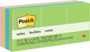 Post-it Notes, 1 3/8 in x 1 7/8 in,...