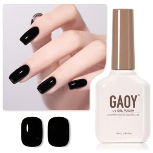 GAOY Black Gel Nail Polish, 16ml Co...