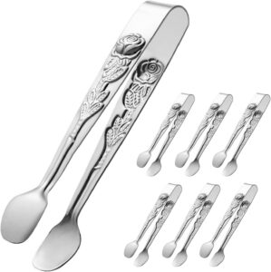 HINMAY 6PCS Mini Serving Tongs 5-In...