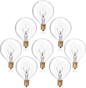 HINUAXBULB 8 Pack 40 Watt Wax Warme...