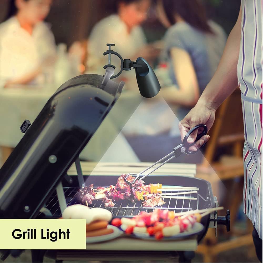 SEIWEI LED Barbecue Grill Light 360 Degree with 10 Super Bright LED Lights BBQ Outdoor Lamp White Lighting Batteries Included for Most Grill Handle for Electric Grill and Camping, Biking, Reading - Image 6