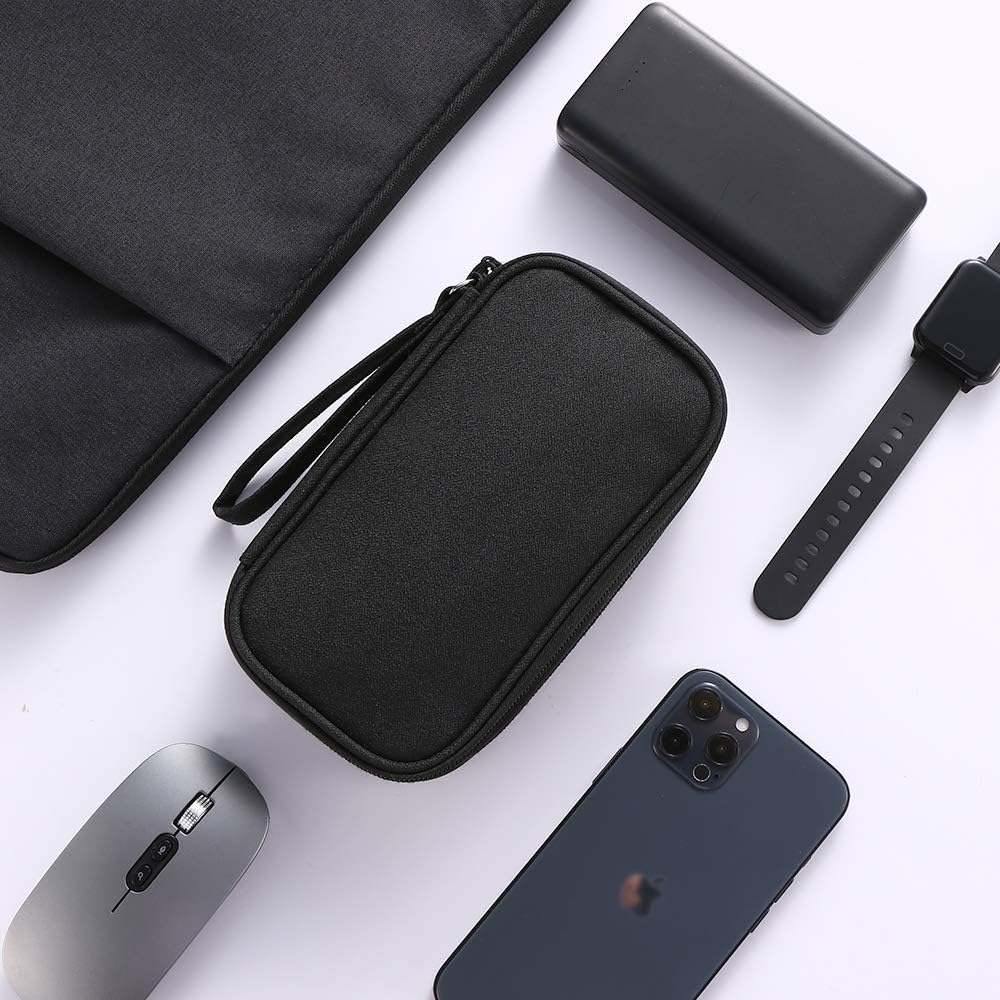 DDgro Electronics Travel Organizer, Tech Accessories Pouch Bag for Cables/Charger & Cords (Small, Black) - Image 6