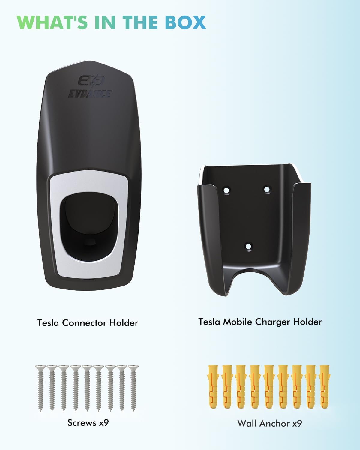 EVDANCE NACS Charger Cable Holder with Chassis Bracket- Fit for Tesla Model 3/Y/S/X Mobile Charger Wall Mount, NACS Charging Cable Organizer for Indoor/Outdoor Accessory Wall Connector - Image 8