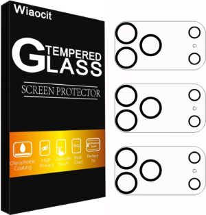 Wiaocit 3 Pack Tempered Glass Camer...