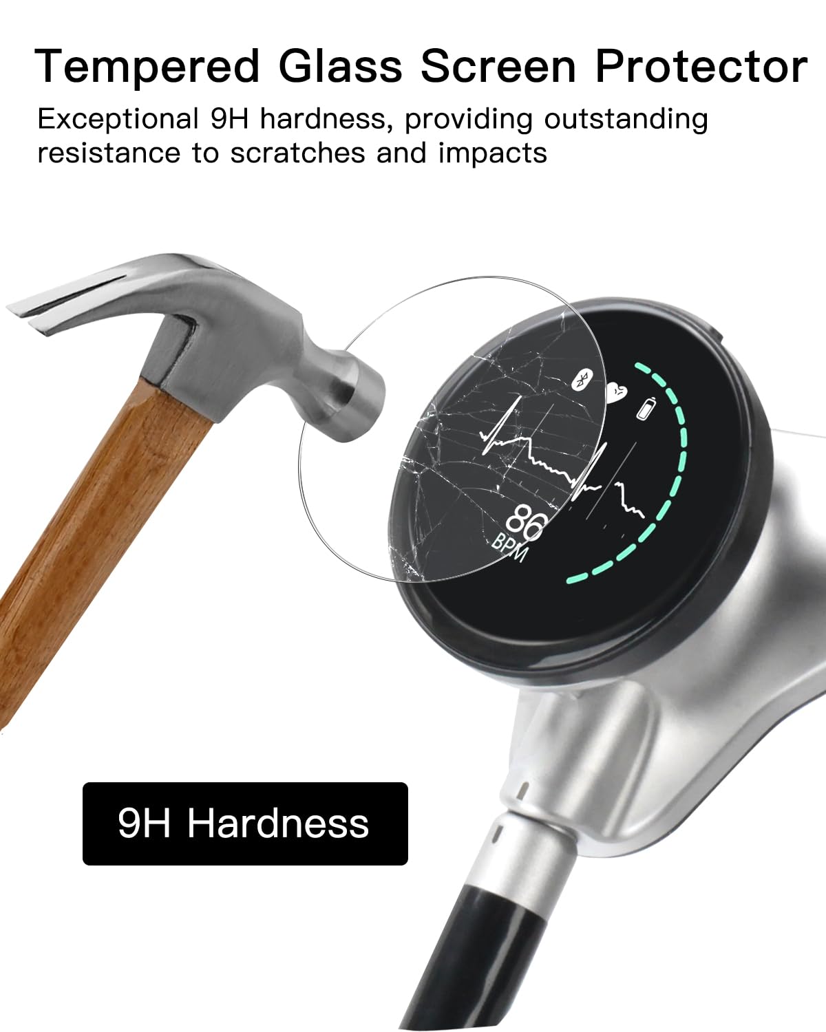 Protection Kit for EKO CORE 500™ Digital Stethoscope - (3-Pack) Silicone Chestpiece Covers & (3-Pack) 2.5D Tempered Glass Screen Protectors - 9H Hardness for All-Around Protection - Image 5