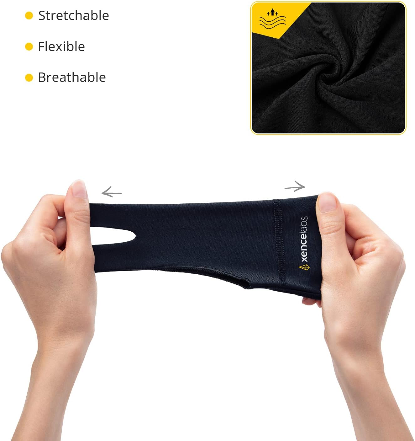 XENCELABS Drawing Glove, Breathable Artist Glove for Drawing Tablet, Two Fingers for Left Right Hand Black Size S - Image 3